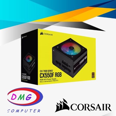 Corsair CX550F PSU RGB 550 Watt 80 Plus Bronze - Black