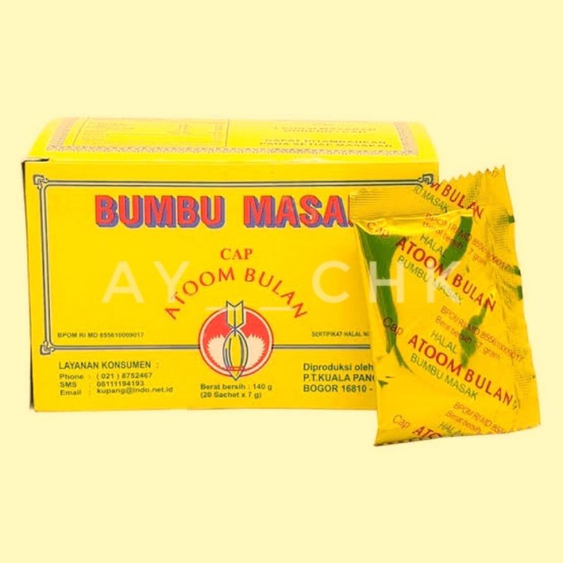 

bumbu masak cap atoom bulan satuan