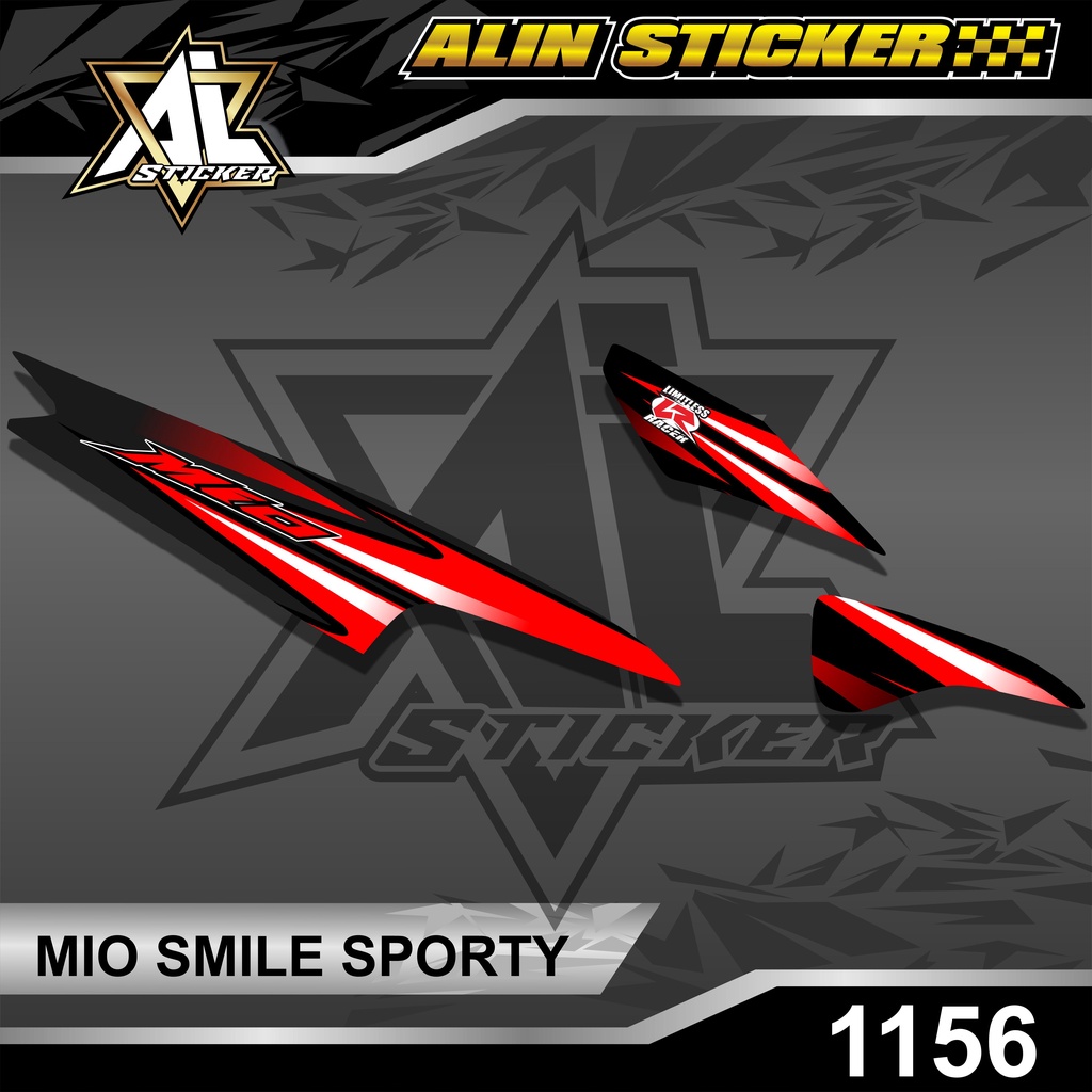 1156 STRIPING STICKER MIO SPORTY RACING STIKER YAMAHA SEMI FULL