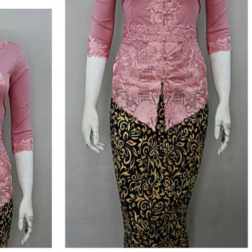 ➸ Indah KEBAYA MODERN ENCIM LENGAN 7/8 BORDIR SENADA KATUN STRETCH KEBAYA WISUDA KEBAYA KATUN KEBAYA