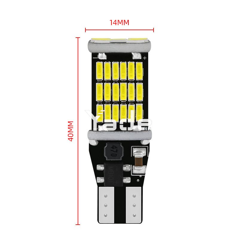 Lampu LED Mundur T15 T10 W16W Canbus 45LED