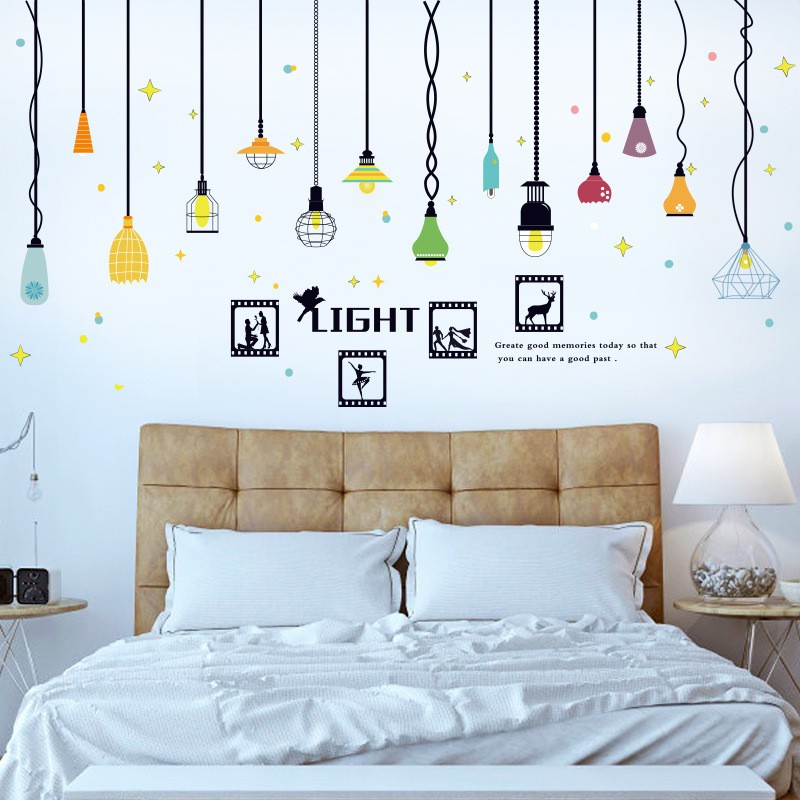 Reliza Wall Sticker Light II Hanging Lampu Gantung Stiker Dinding LDR