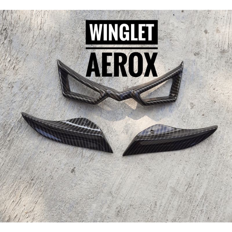 Garnish lampu dan Winglet Aerox 155 Old winglet aerox old