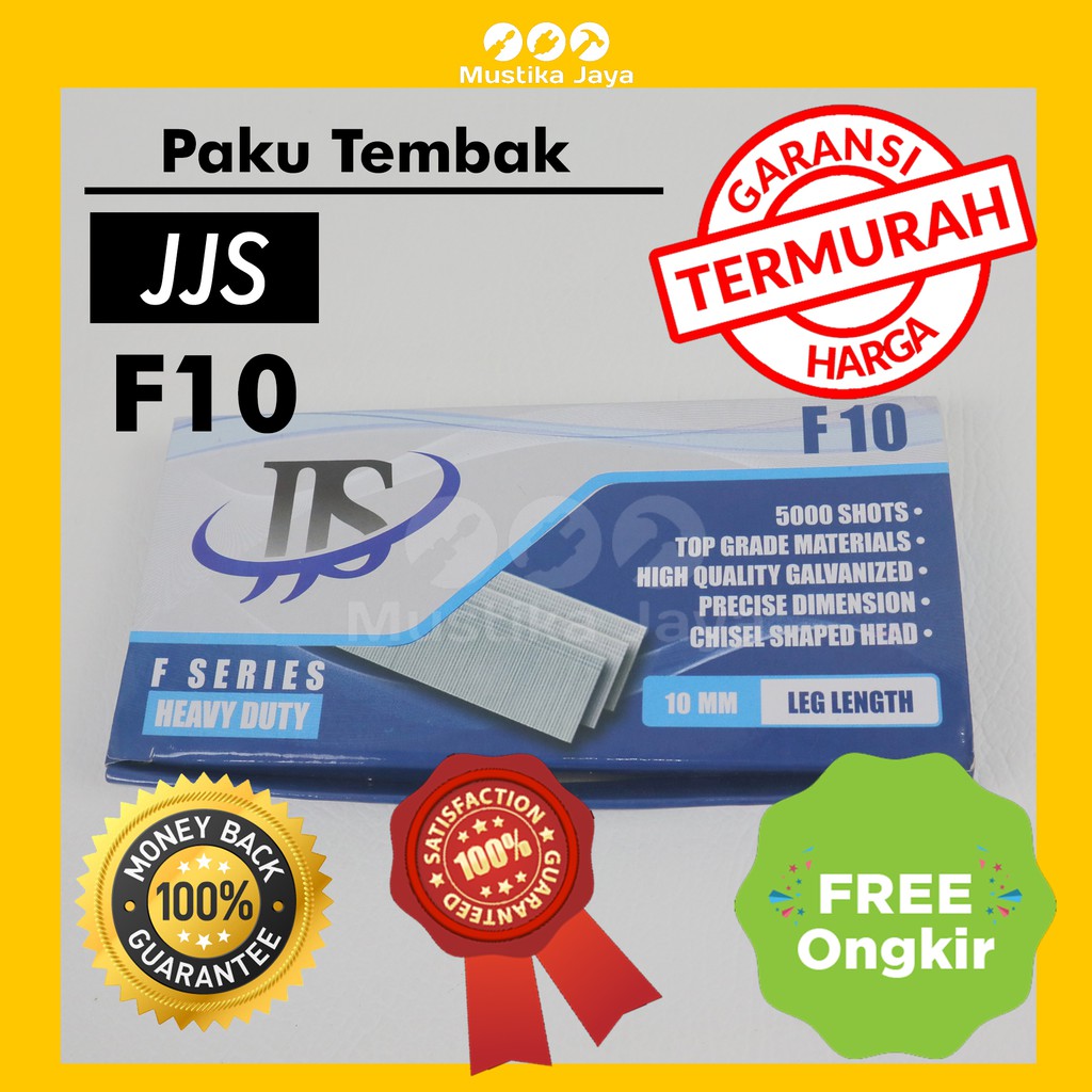 Refill Isi Air Nailer Gun Paku Tembak Angin F10 JJS Besi Stapler Gun