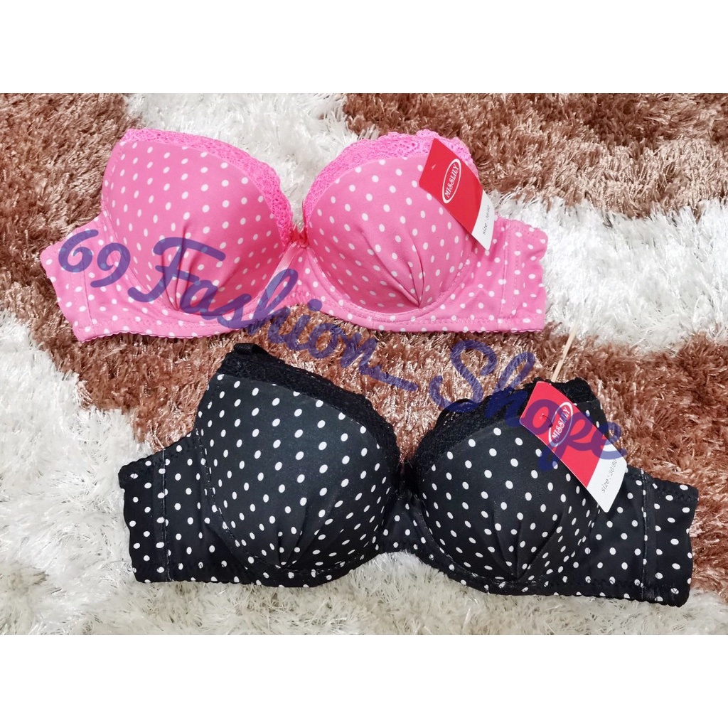 PAKAIAN DALAM IMPORT BH POLKADOT CANTIK  MISSLILY BH BERKAWAT MURAH KUALITAS PREMIUM MOTIF POLKADOT BEST SELLER BH VIRAL BUSA SEDANG