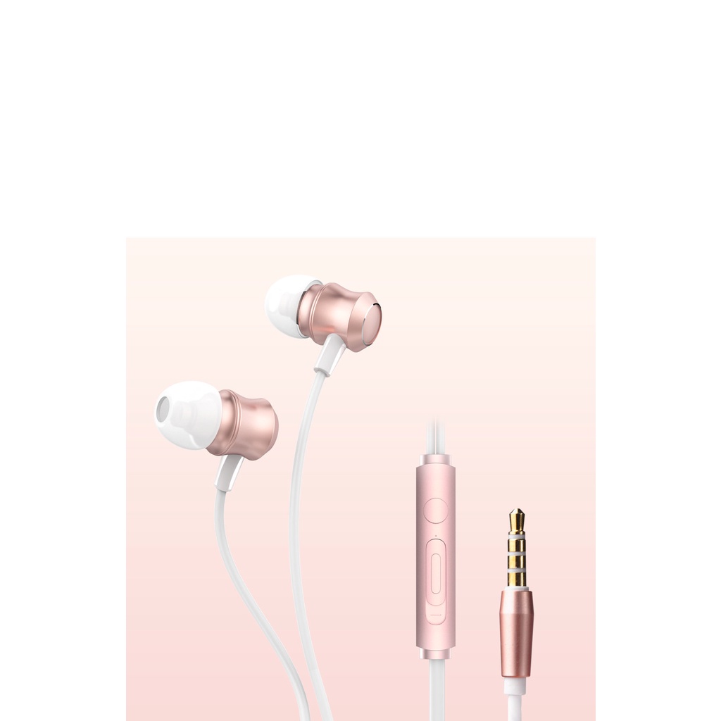 0917-ej-m133 Headset Earphone Kabel Stereo Deep Bass Dengan Mic Untuk Olahraga