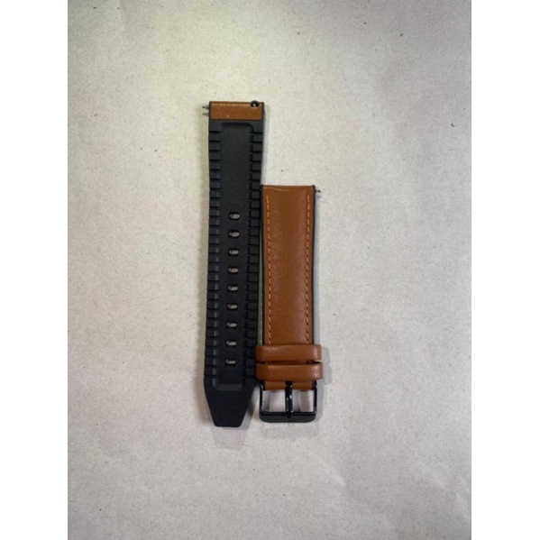 STRAP TALI JAM TANGAN - STRAP STYLE LEATHER RUBBER - FOR GARMIN VIVOACTIVE 3 VIVOMOVE WATCH