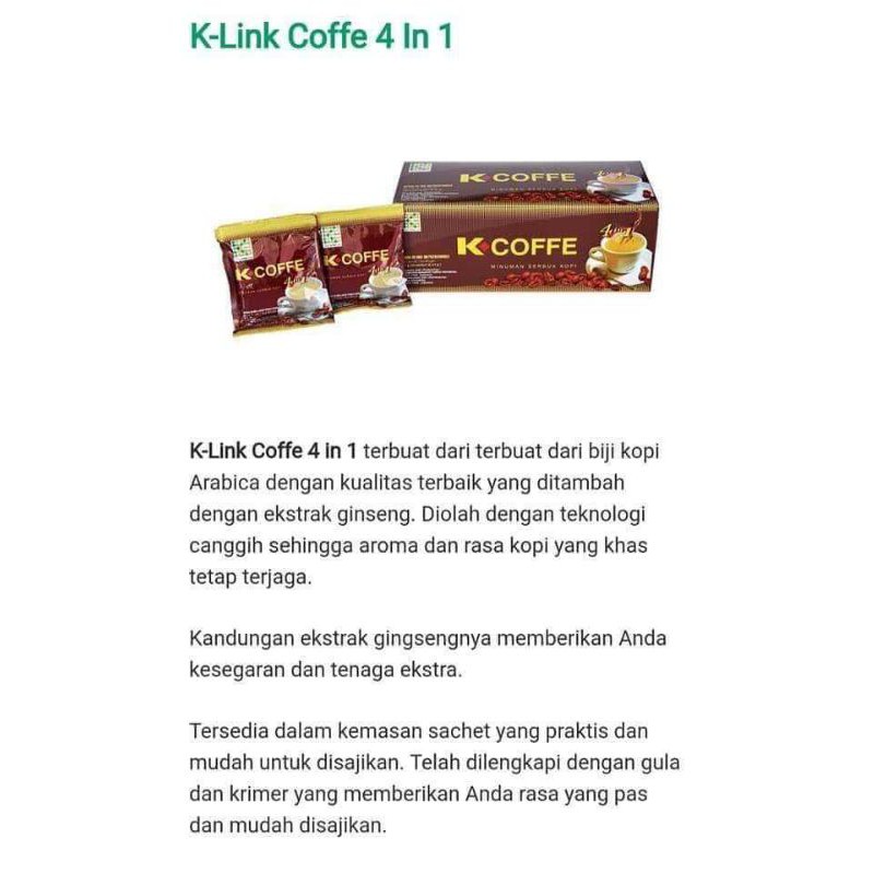 

K-COFFE 4 IN 1