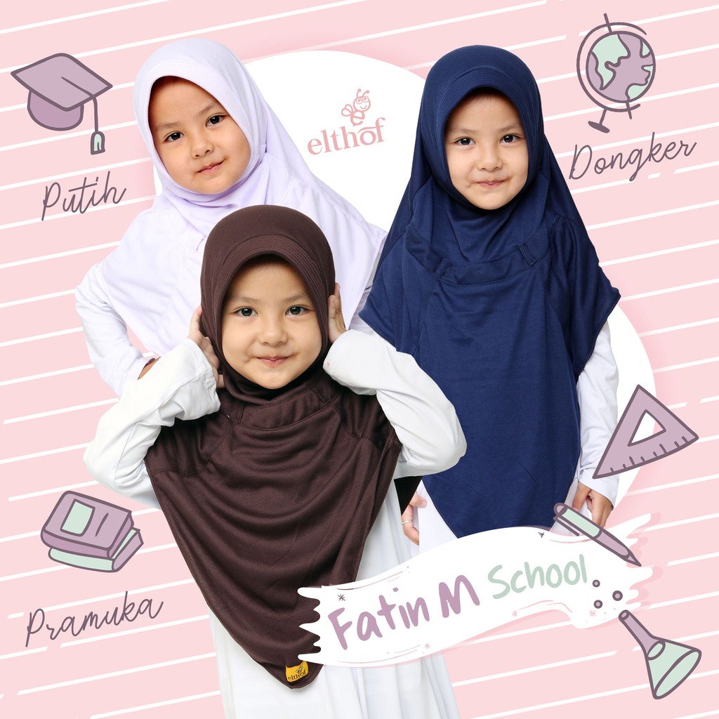 JILBAB BERGO SEKOLAH ANAK FATIN by Elthof Kids