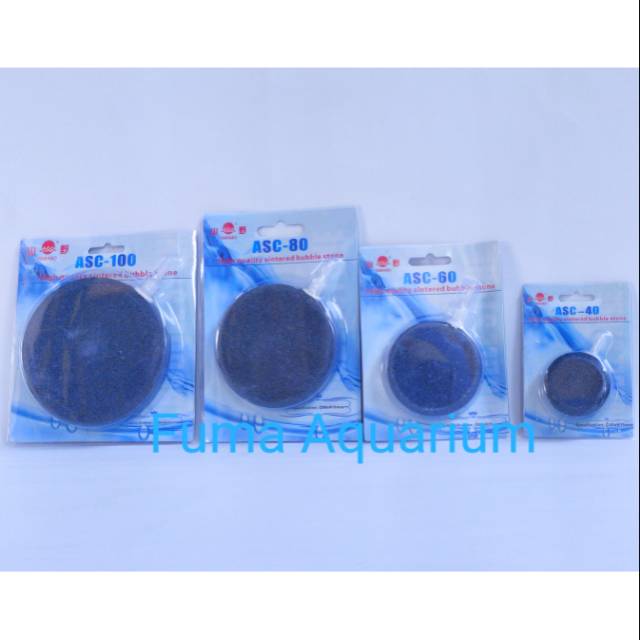 Batu airasi Airstone Yamano/Rosston ASC-40 diameter 4cm gelembung aerator Airpump