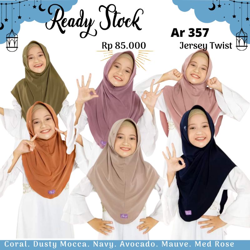 Jilbab Hijab Kerudung Bergo Pet Antem Arrafi Ar 588 S  Terbaru 2022 Kudung Hijab Instant Cantik Araf