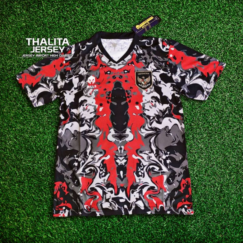 Jersey Baju Sepak Bola Timnas INDONESIA Training Merah AFF 2022 Grade Ori