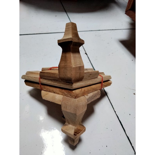 Kaki sangkar kotak model kaki kambing 1set isi 4 bahan kayu jati