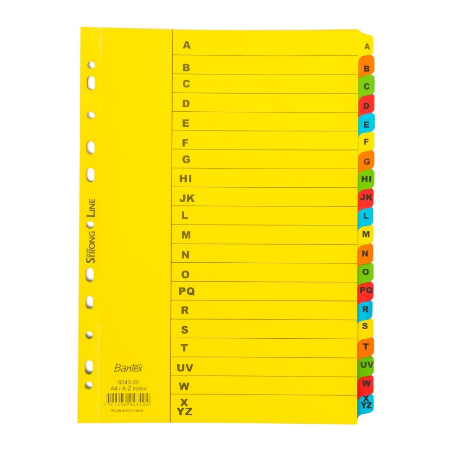 

TBMO CARTON DIVIDER A4 A-Z 6043 00 BANTEX