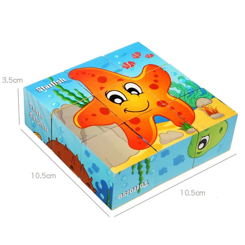 PUZZLE BALOK KAYU 3D - 3D BLOCK SIDE