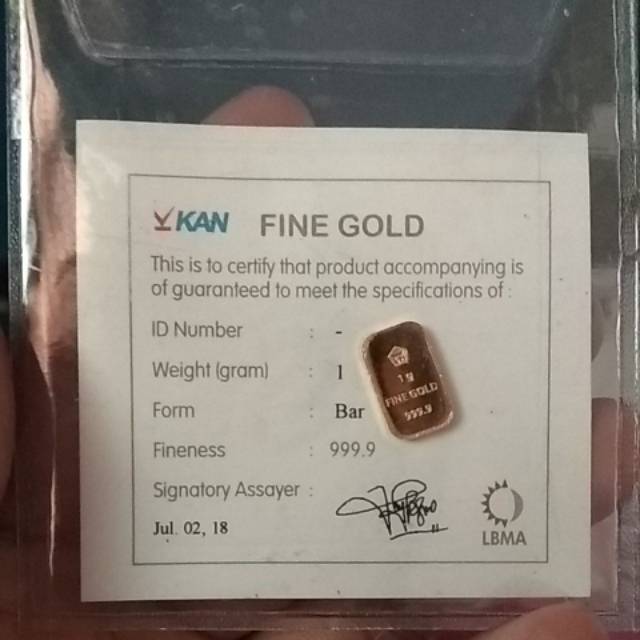Emas batangan antam sertifikat 2018 1gr 1gram batangan antam murah asli antam