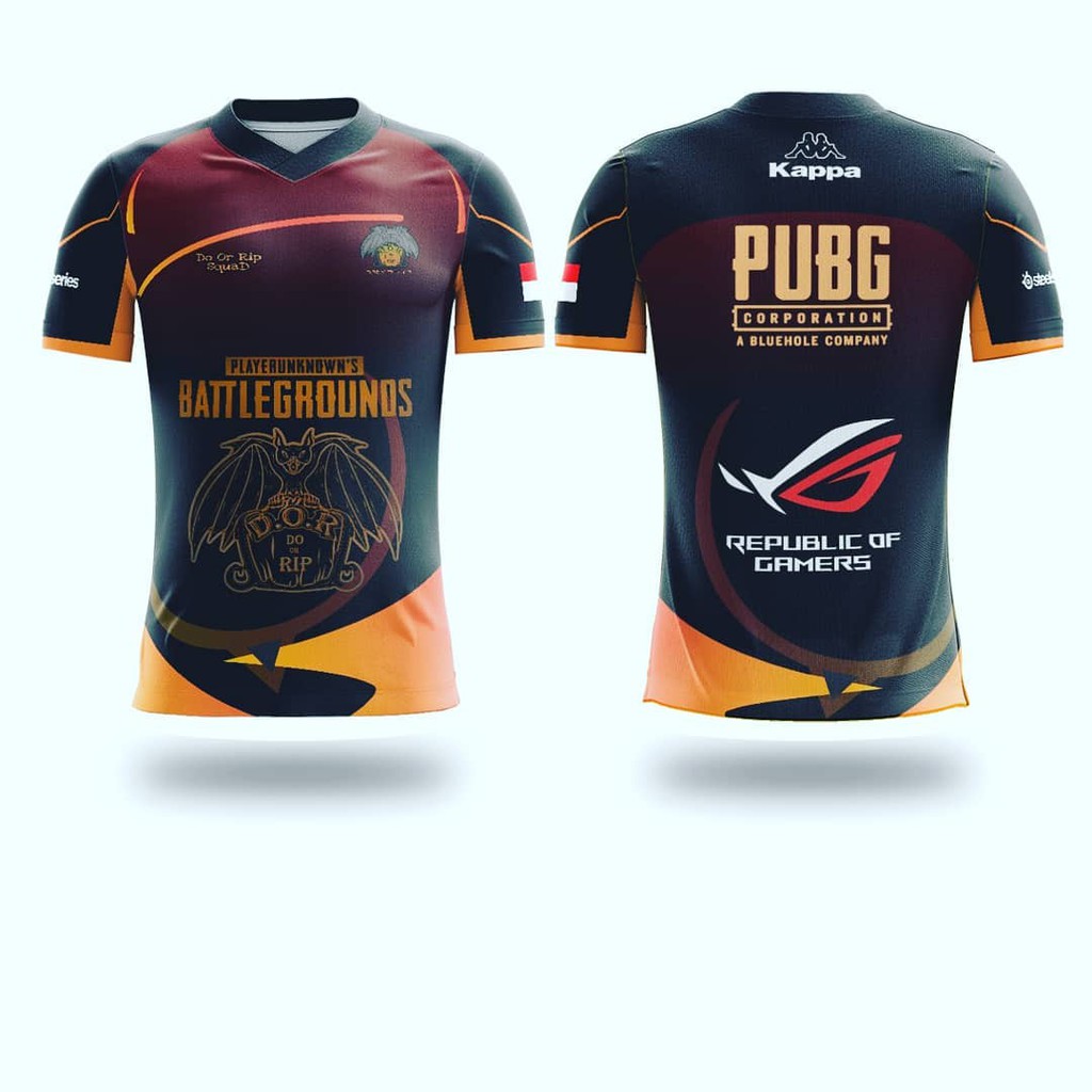 Jersey gaming custom freefire ff pubg mobile legend ml evos rrq 53