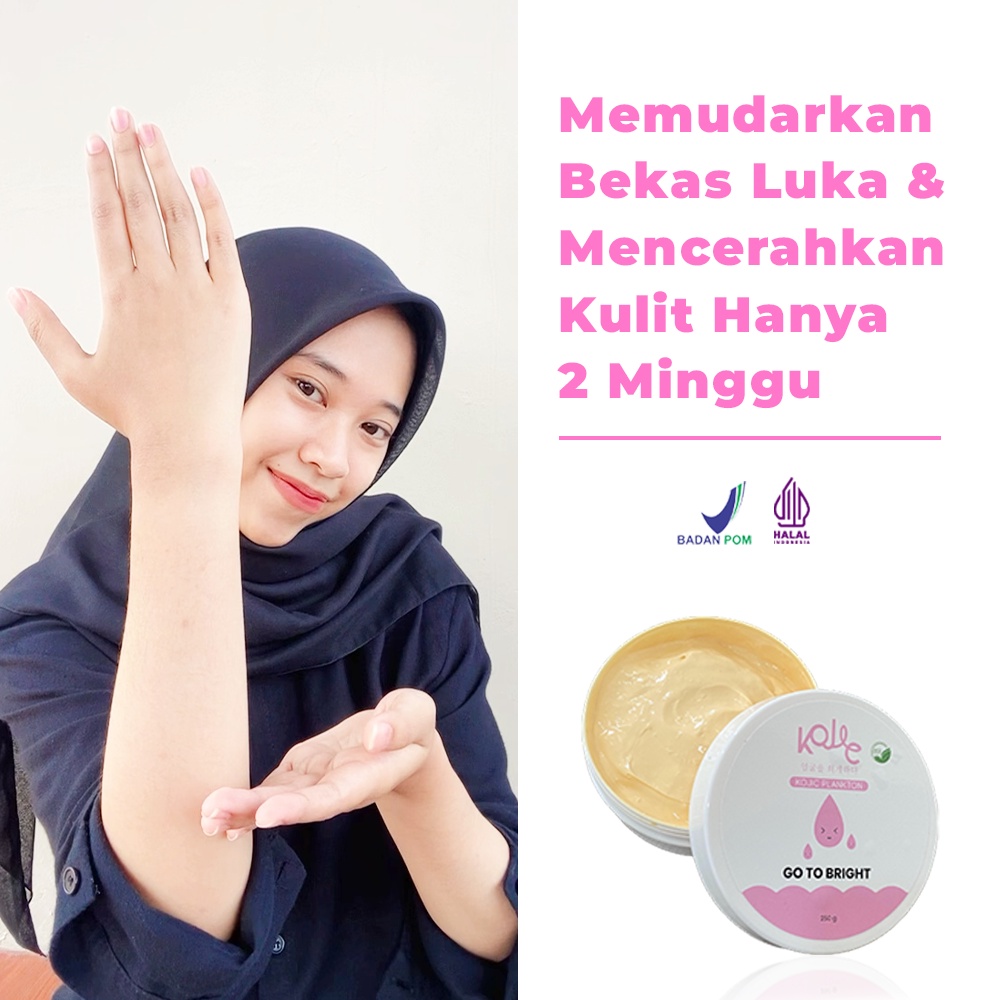 Body Cream Kojic Plankton BPOM Go to Bright