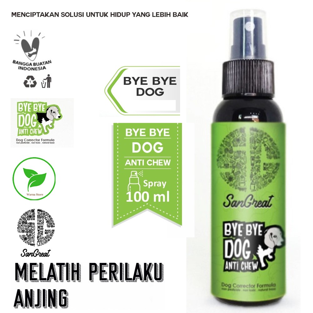 SanGreat Bye Bye Dog Anti Chew Mencegah Anjing Menjilat Sembarangan, Melatih Anjing Peliharaan