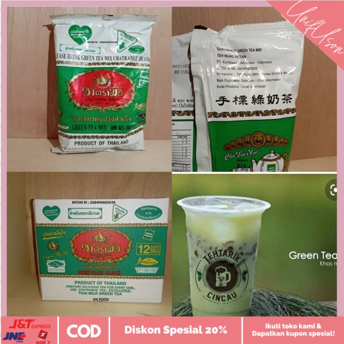 

⭐COD⭐ Thai Tea Mix Cha Tramue Chatramue 200g Thailand Original BPOM
