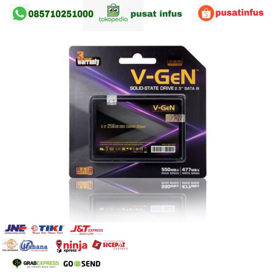 SSD 256GB V-Gen - Sata 3 VGen 256 GB