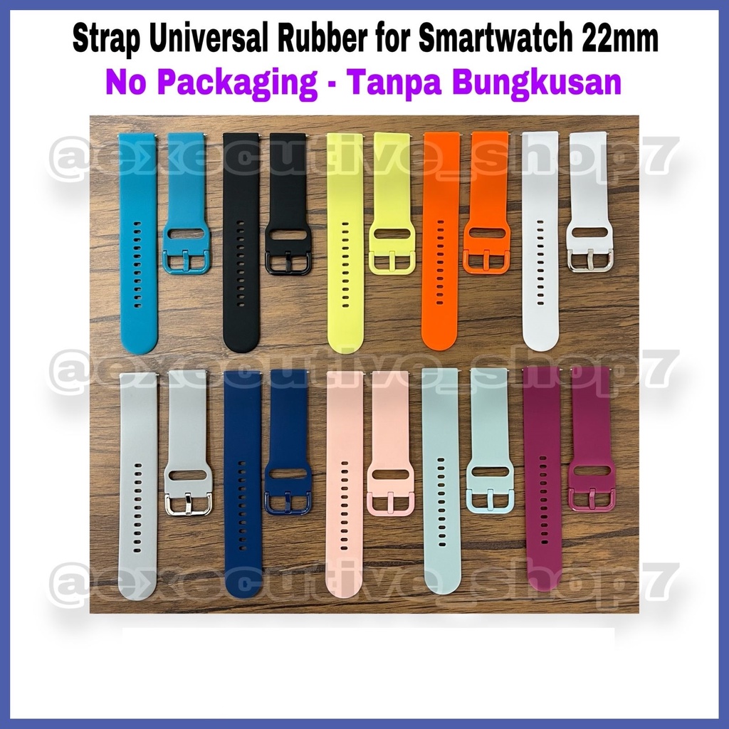 Strap Rubber Universal for Smartwatch 22mm - No packaging