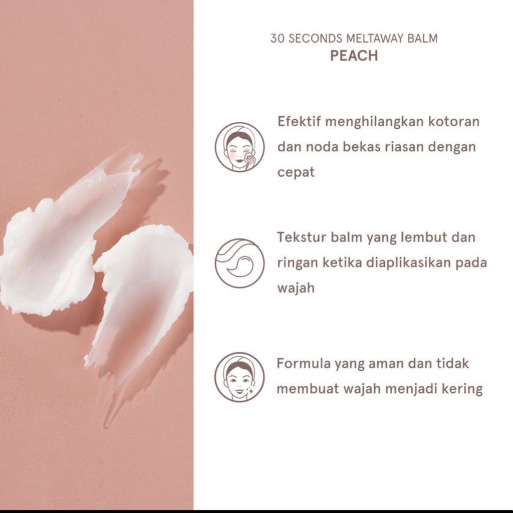 Dear Me Beauty 30 Seconds Meltaway Cleansing Balm / Pembersih Make Up Wajah 100gr