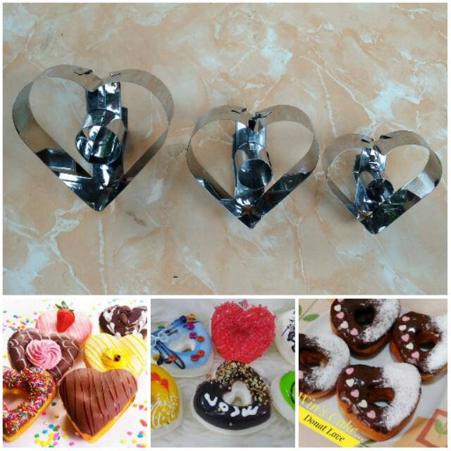 Cetakan Donat Set Love