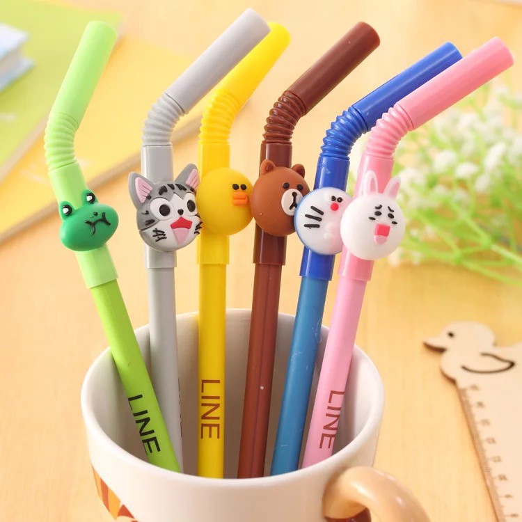 

ATM.Medan pulpen Gel Sedotan LINE, Doraemon, Kucing uk-0.38mm