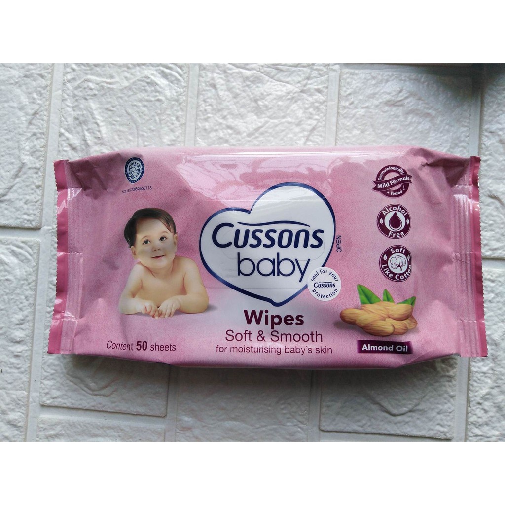 Cussons Tissue Baby Wipes Tisu Basah Bayi Isi 50 sheet