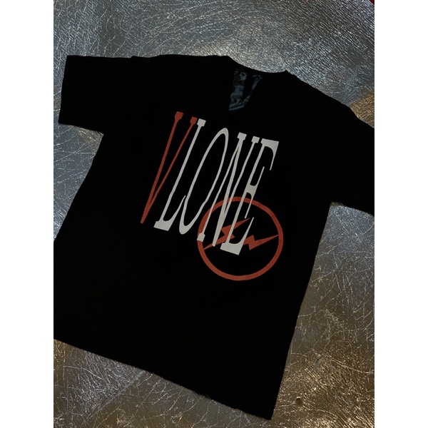 VLONE FRAGMENT STAPLE BLACK TEE