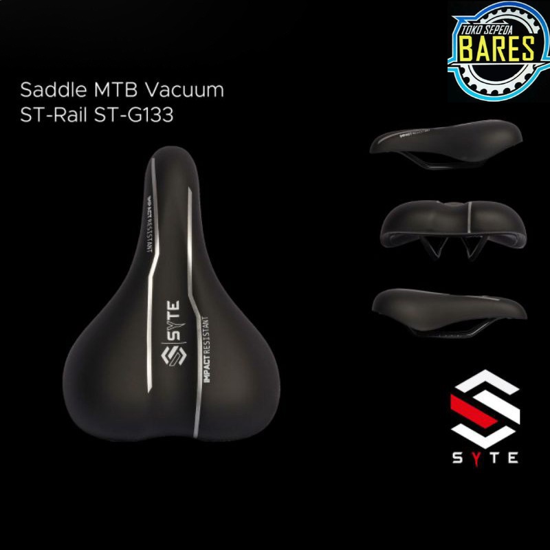 Sadel / Jok Gel Sepeda MTB / BMX / Lipat / Mini CTB Syte ST-G133 Vacuum ST-Rail / Saddle