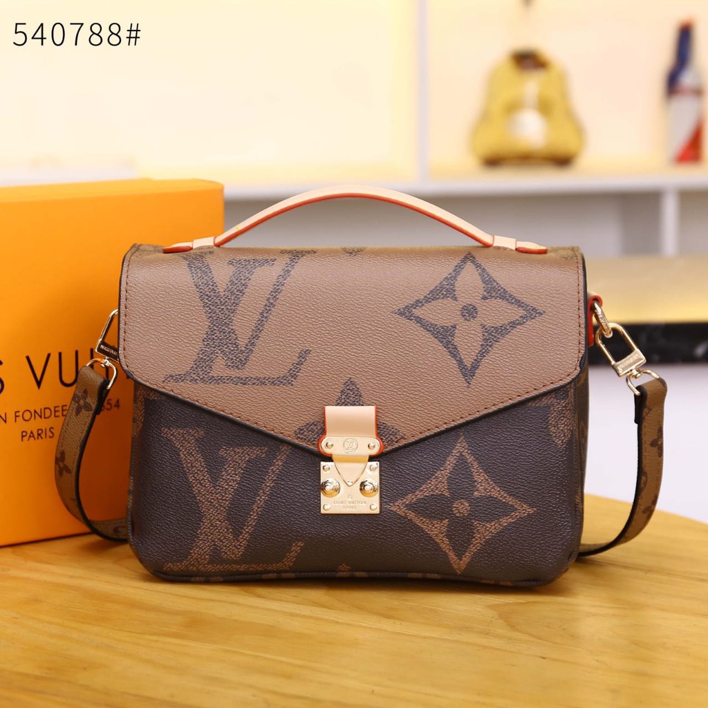 VA-[PLATINUM QUALITY] Louis Vuitton POCHETTE MÉTIS Monogram Reverse Giant Handle Bag+ Box M40788#