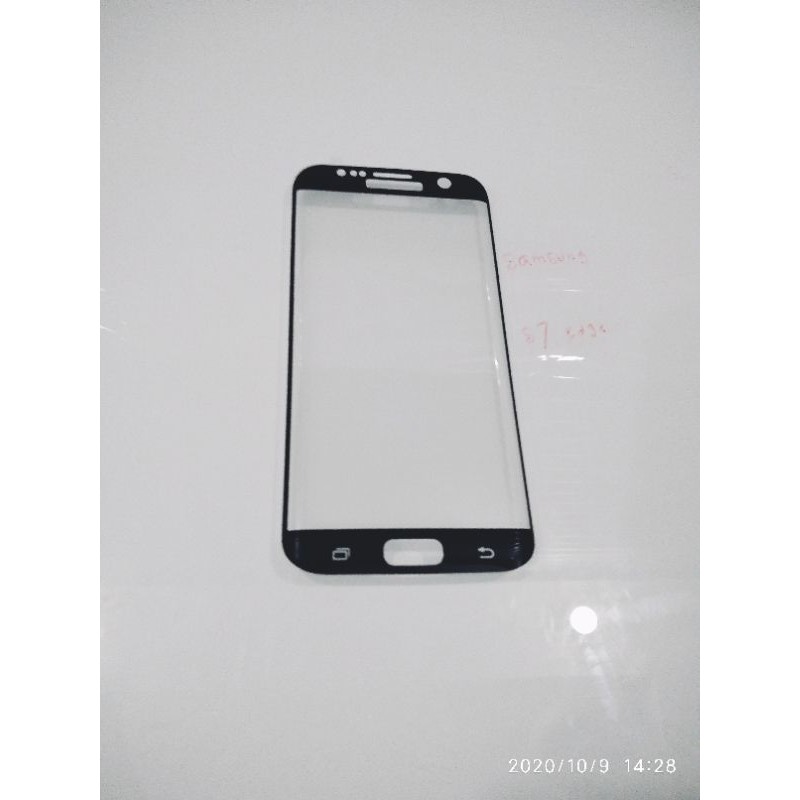 TEMPERED GLASS SAMSUNG S7 EDGE HITAM