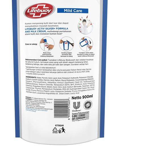 ♗ Lifebuoy Sabun Cair Mild Care Refill 900 ml - Multi Pack ❆