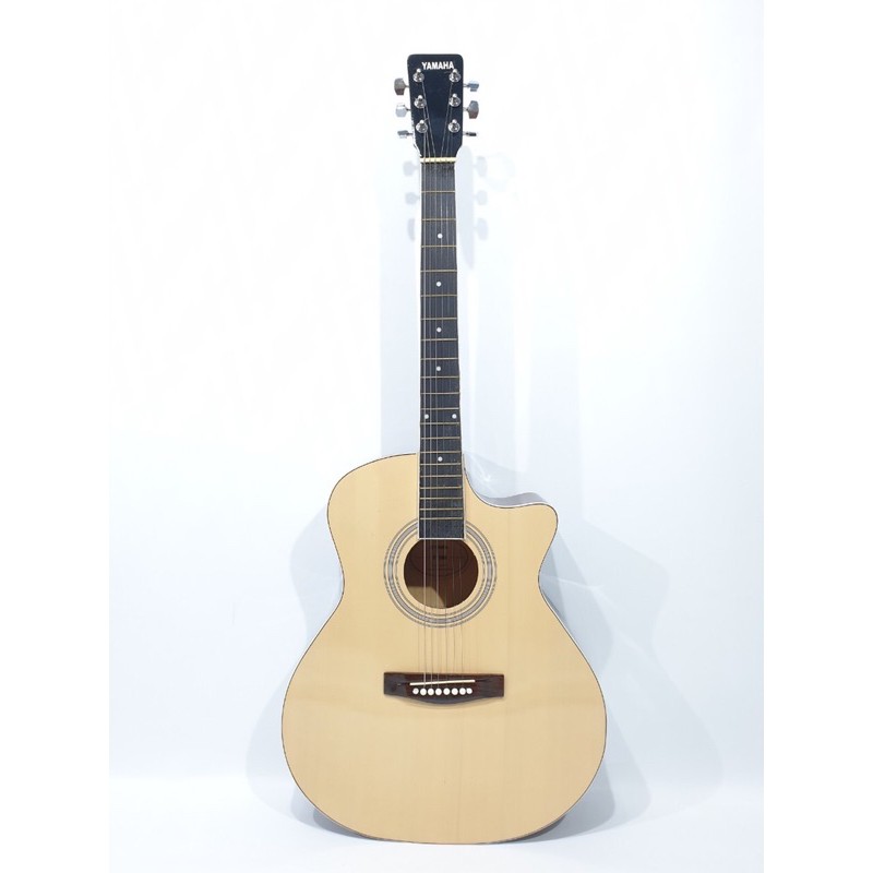 Gitar Akustik Merk Yamaha Tipe F1000 Natural Hitam Sunkay Trusrod Senar String Murah Jakarta Pemula