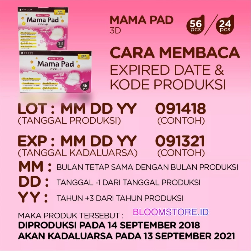 DACCO MAMA PAD Mamapad Mamapads Breast Pad Breastpad Breastpads Pads 3D isi 24 24s 56 56s Penyerap Asi Side Cut Shape Bantalan Murah Termurah Original Premium