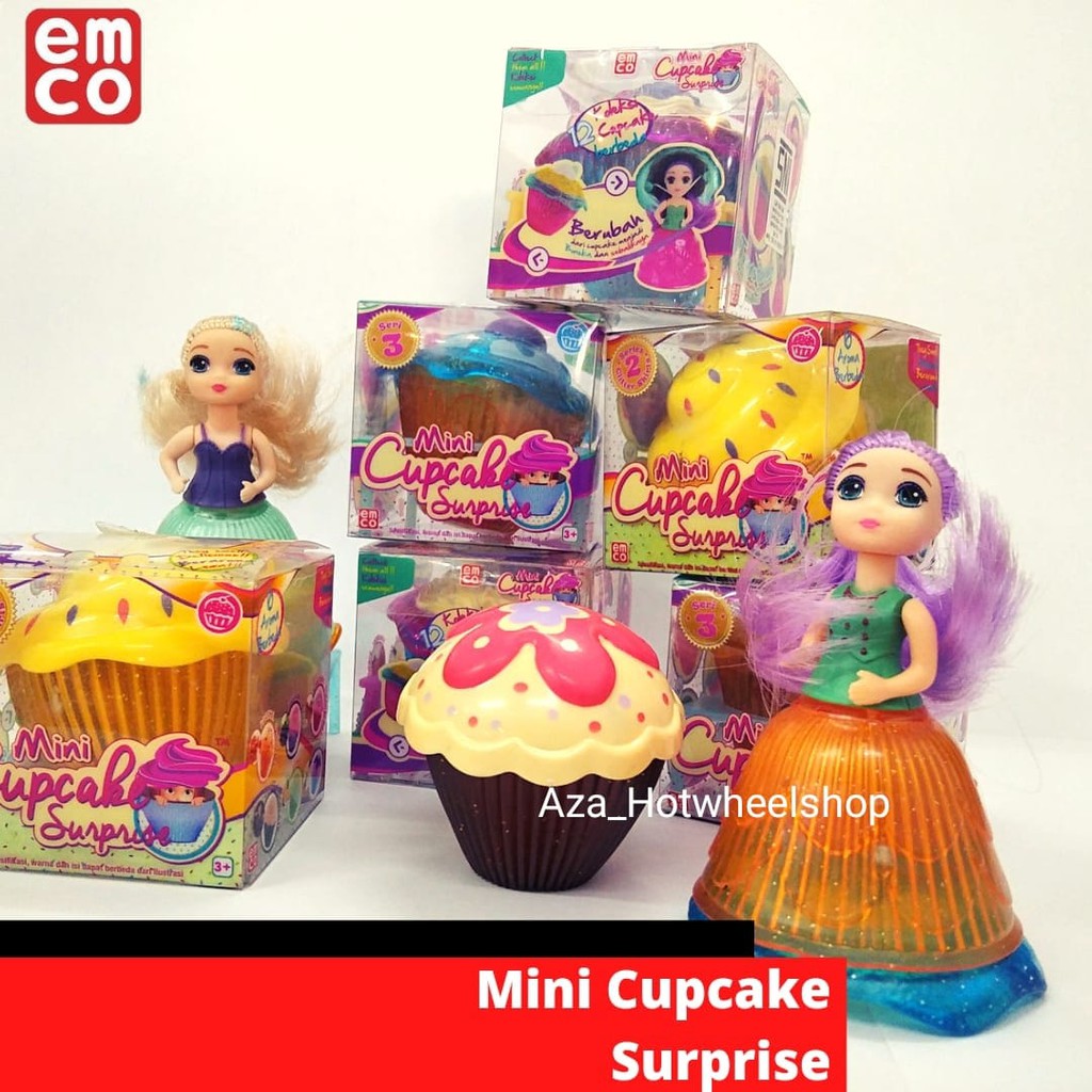 MINI CUPCAKE SURPRISE Cup Cake cupcakes cakes Emco Random Gacha Barbie Doll Mainan Anak Perempuan Cewek