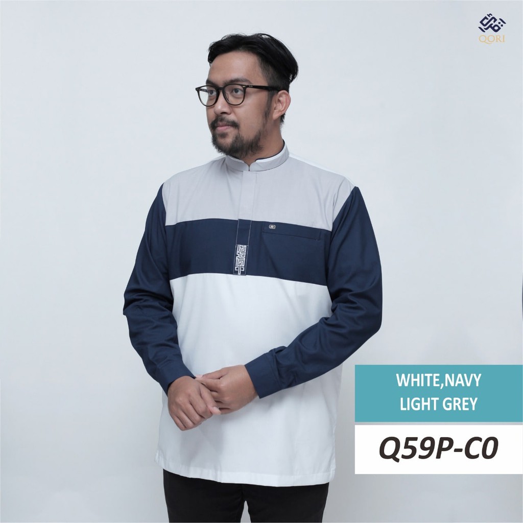 Baju Koko QORI Q59P Couple Anak Lengan Panjang Ukuran S s/d XXXL