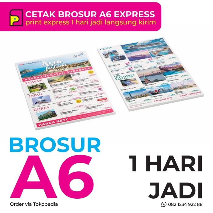 

Cetak Brosur A6 2 Rim 1000 Lbr Full Colour Express 1 Hari Jadi 1Sisi