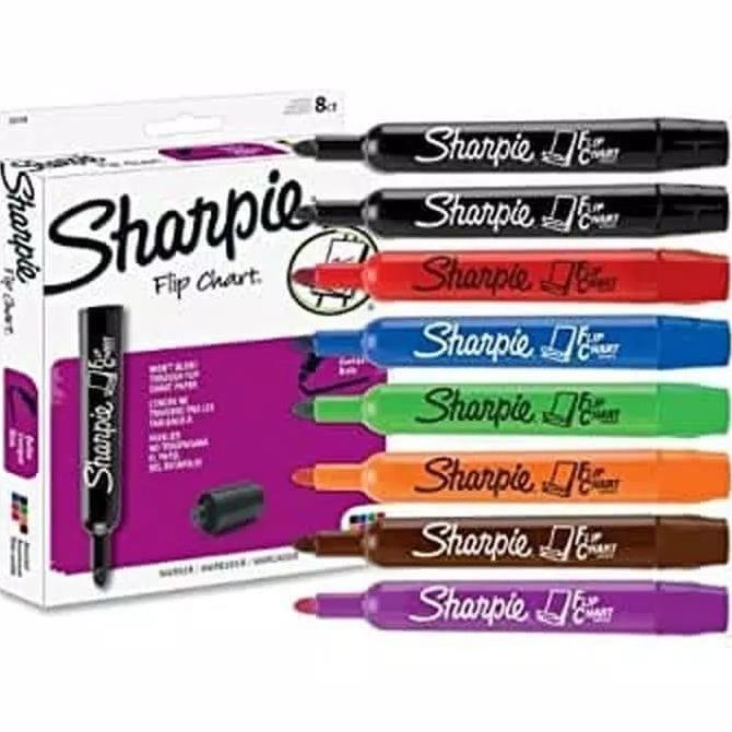 

Sharpie Flip Chart Marker Spidol 8 Warna