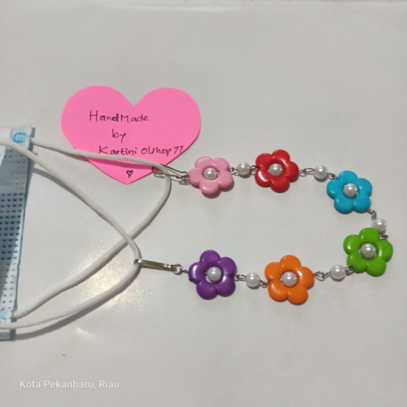 Konektor Masker Hijab Ceria Penuh Warna ( Pelangi )