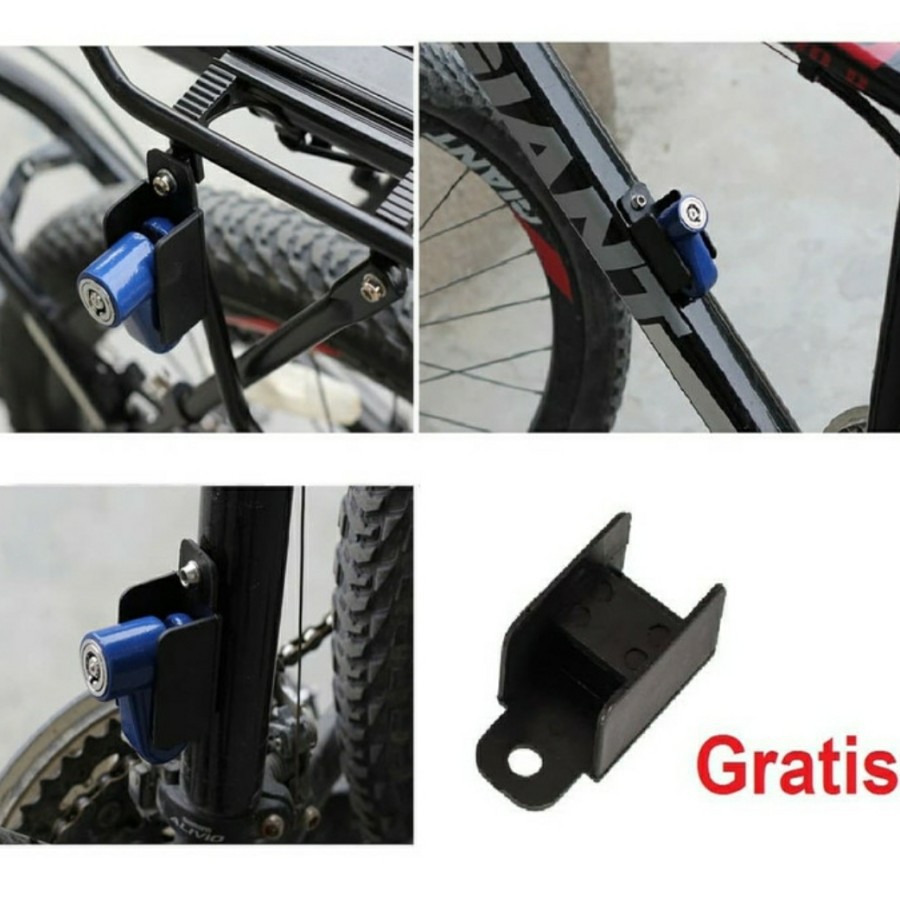 Gembok cakram disc brake rem Motor &amp; Sepeda anti Maling Steel