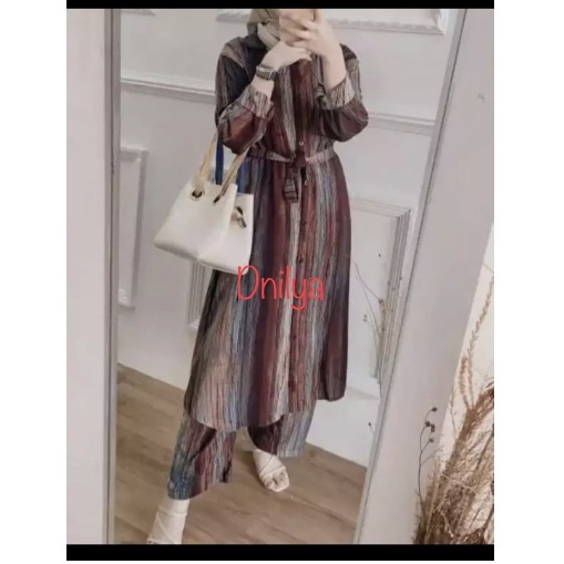 LONG TUNIK LENKA | SETELAN WANITA | SETELAN RAYON IMPORT | uncu83