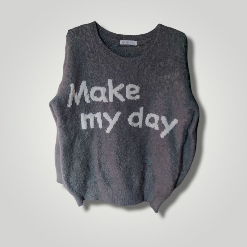 SWEATER RAJUT LENGAN BALON BRAND TKMIXPICE