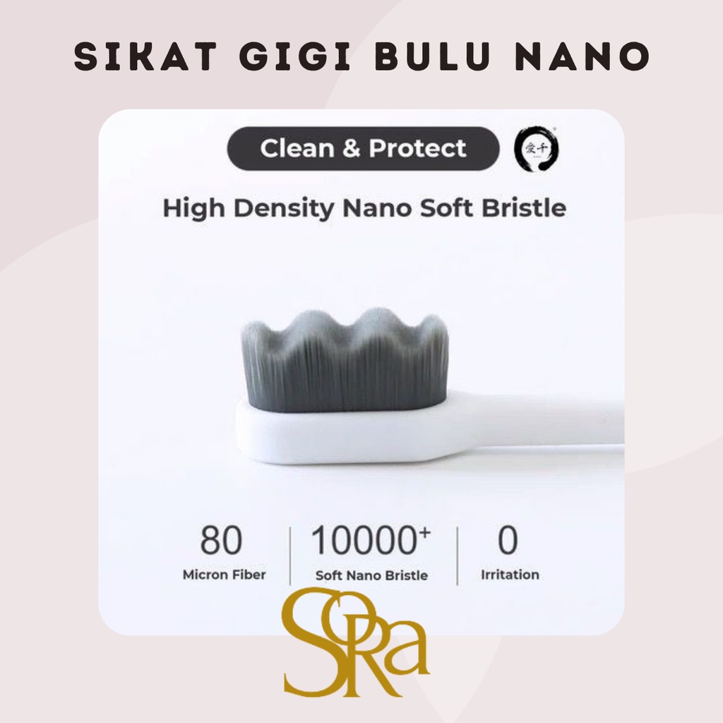 TOOTHBRUSH MICRO BRUSH / SIKAT GIGI BULU NANO LEMBUT GAYA JEPANG / SIKAT GIGI BULU LEMBUT BULU NANO MICRO LEMBUT