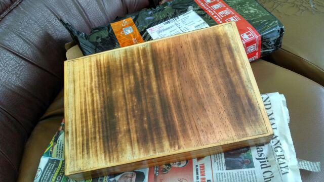 Baki / Nampan / Tray Kayu Motif Bakar Asli, Unik Dan Kuat, Cocok Untuk Kotak Hantaran Motif Bakar