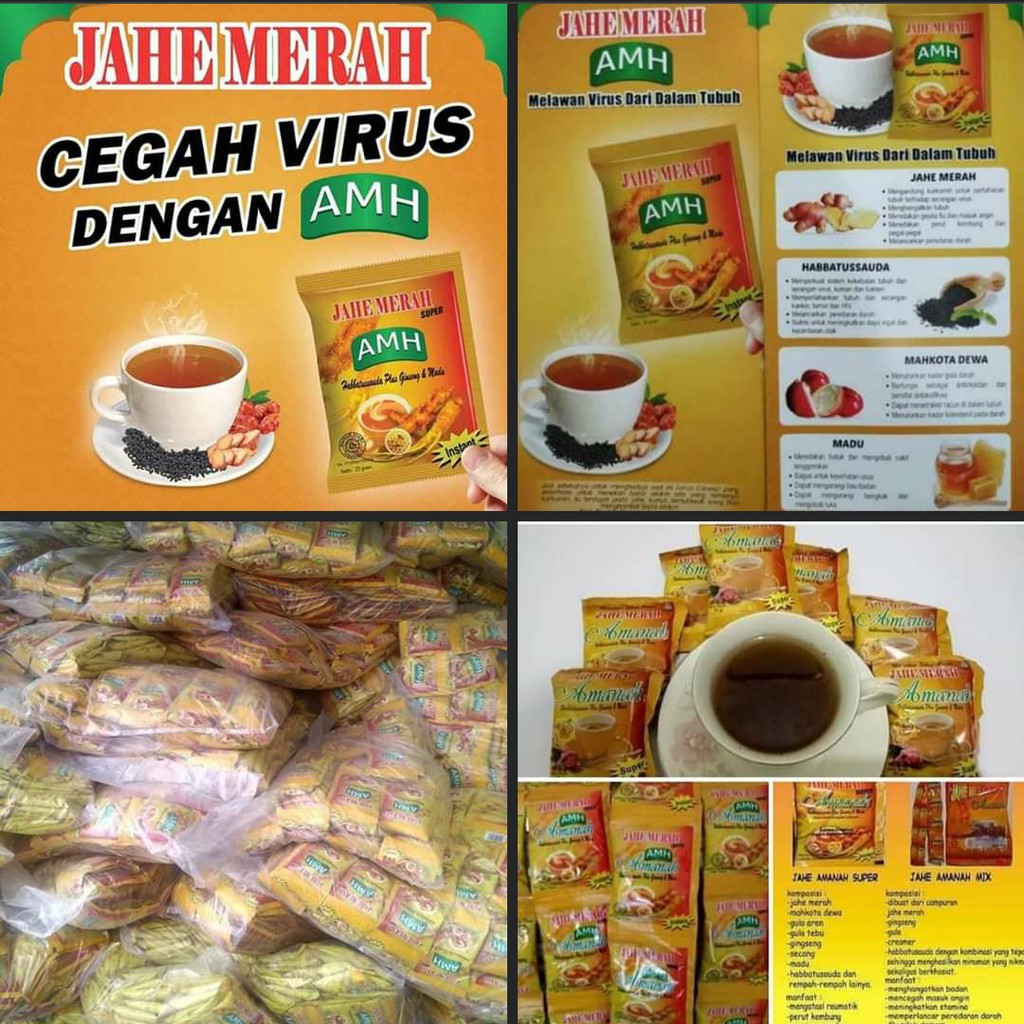 

Jahe merah AMH super cegah virus