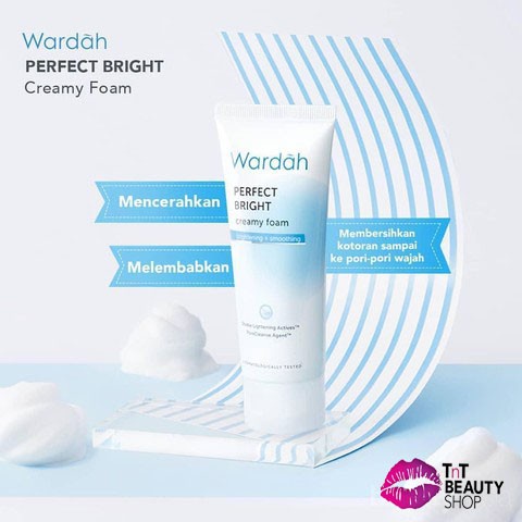 wardah Perpect Bringht Creamy Foam brightening + Smooting 50ml