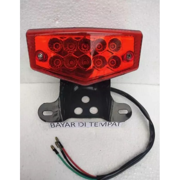LAMPU BELAKANG STOP RX KING LENGKAP DUDUKAN-LED